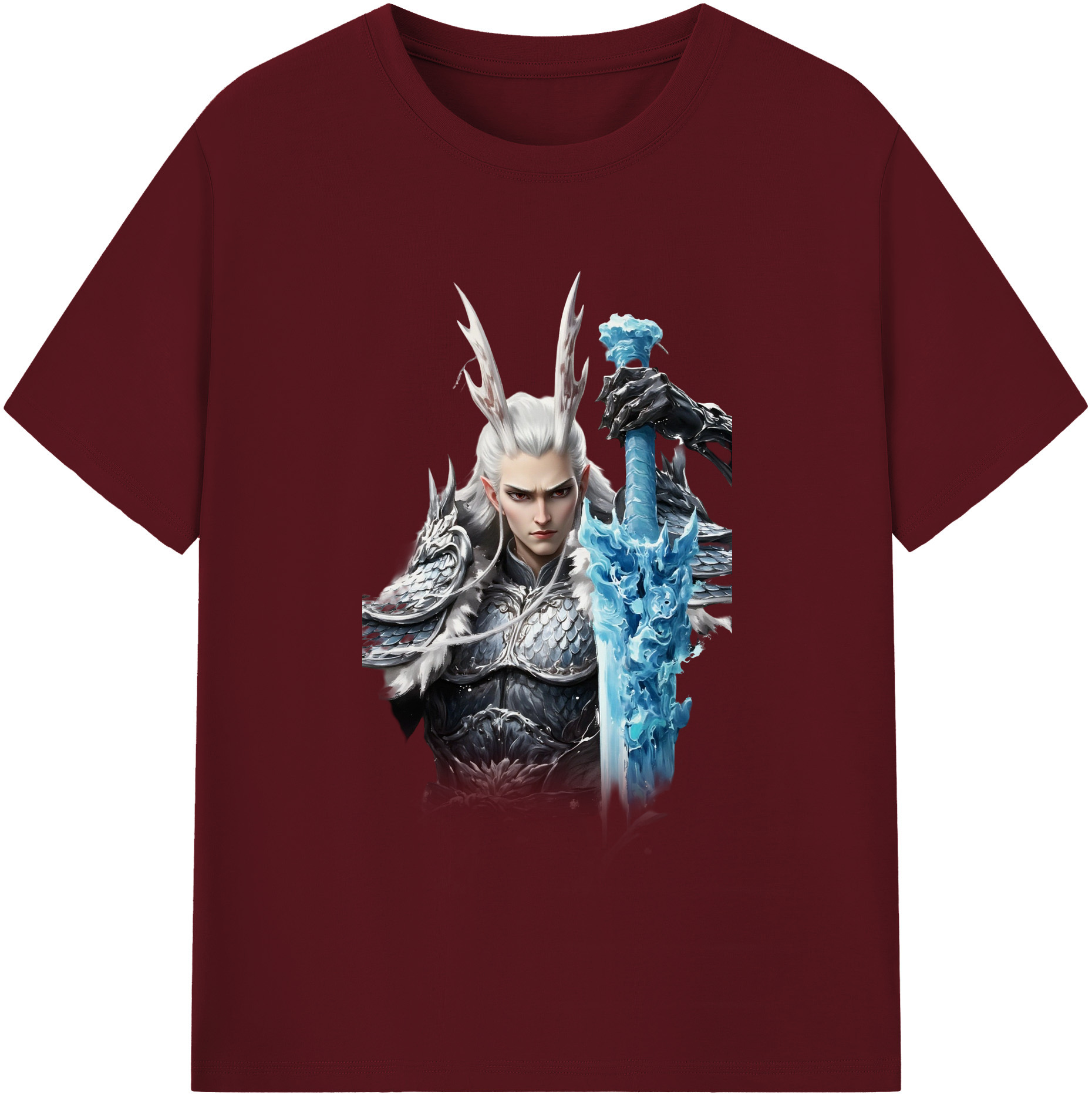 （画像用） Ne Zha 2 ナタ 魔童の大暴れ 綿100％半袖Tシャツ（フロントプリント）